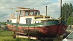 Oude stalen motorschip type platbodem 'Groningsche bol', Watersport en Boten, Platbodems, Ophalen, Gebruikt