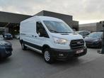 Ford Transit 2T L3-H2 2.0 TDCi 130pk 3pl Business '21 82000k, Auto's, Stof, Euro 6, 4 cilinders, Wit