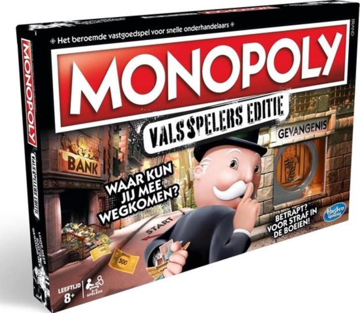 monopoly valsspelers Editie, Hobby en Vrije tijd, Gezelschapsspellen | Bordspellen, Zo goed als nieuw, Een of twee spelers, Drie of vier spelers