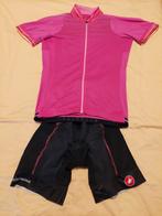 Fietsshort Castelli met roze detail, Ophalen, Gebruikt, Kleding