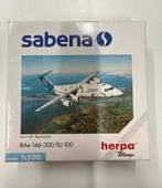 Herpa Wings Sabena BAe 146-300/RJ100 1:500, Verzamelen, Ophalen of Verzenden, Zo goed als nieuw, Schaalmodel