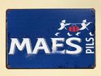 Maes Pils bier metalen vintage look wandplaat reclamebord, Ophalen of Verzenden, Nieuw, Reclamebord, Plaat of Schild