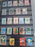Groen album vol met gestempelde zegels Thema BLOEMEN 64 blz, Postzegels en Munten, Postzegels | Europa | België, Met stempel, Verzenden