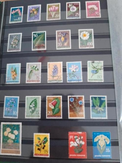 Groen album vol met gestempelde zegels Thema BLOEMEN 64 blz, Postzegels en Munten, Postzegels | Europa | België, Gestempeld, Met stempel