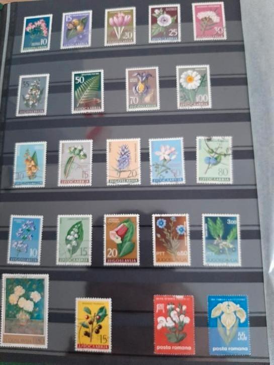 Thema: Groen album vol met zegels°  BLOEMEN 64 Blz. (26), Postzegels en Munten, Postzegels | Europa | België, Gestempeld, Met stempel