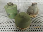 3 x Filter voor gasmasker NL jaren '30 gasmask filters, Enlèvement ou Envoi, Autres, Autres types