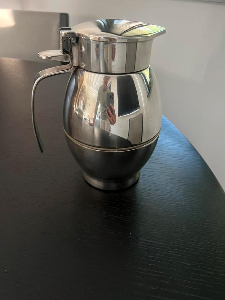 verzilverde thermoskan Wolfgang von Wersin / Erhard & Söhne, Huis en Inrichting, Keuken | Servies, Ophalen