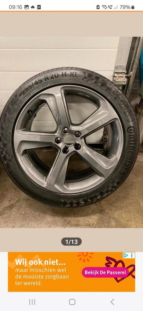 20 Audi Q5 SQ5 Vw Tiguan Kodiaq velgen banden als nieuw, Auto diversen, Wieldoppen, Zo goed als nieuw, Ophalen of Verzenden