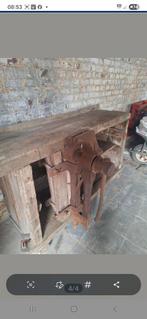 Houten werkbank, Ophalen, Gebruikt