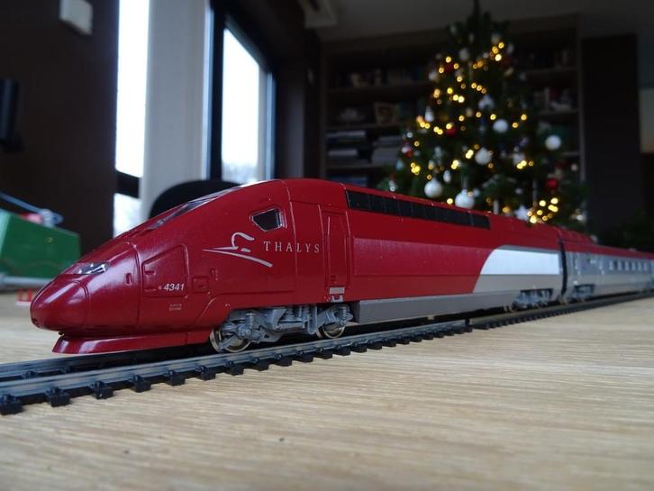 Train Thalys en 4 parties - Mehano - HO, Hobby & Loisirs créatifs, Trains miniatures | HO, Comme neuf, Set de Trains, Autres marques