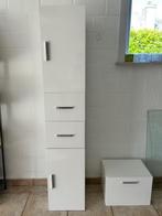 Zwevende badkamerkast glanzend wit, Huis en Inrichting, (Half)hoge kast, 150 tot 200 cm, Gebruikt, Ophalen