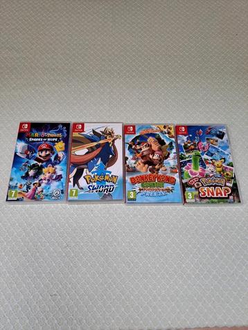 Nintendo switch games : Pokemon, Mario, Donkey kong beschikbaar voor biedingen