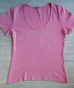 T-shirt vieux rose - United Colors of Benetton - taille 38., Manches courtes, Taille 38/40 (M), Porté, United colors of benetton