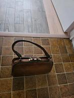 vintage delvaux handtas, Handtassen en Accessoires, Tassen | Damestassen, Ophalen, Gebruikt, Bruin, Handtas
