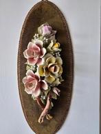 Decoratief Wandornament met Porseleinen Bloemen, Ophalen