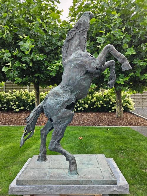 BRONZEN TOPWERK DESMARETS JAN PAARD, OOK BEELDEN GEVRAAGD !, Antiek en Kunst, Kunst | Beelden en Houtsnijwerken, Ophalen of Verzenden