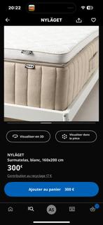 IKEA NYLAGET MATRASTOPPER 160x200 cm 2 jaar, Huis en Inrichting, Slaapkamer | Matrassen en Bedbodems, Ophalen of Verzenden, Zo goed als nieuw