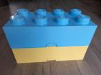 Lego opbergbox (blauw of geel), Ophalen, Doos, 50 tot 75 cm, Minder dan 35 cm