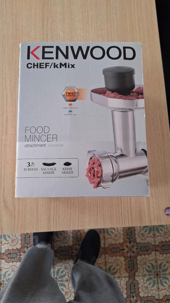 Kenwood KAX950ME accessoire voor vleesmolens, Elektronische apparatuur, Keukenmixers, Nieuw, Ophalen