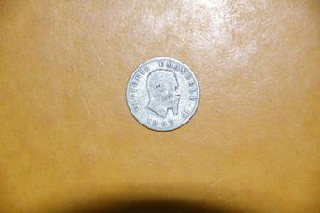 ITALIA : ZILVEREN  LIRE 1863 beschikbaar voor biedingen