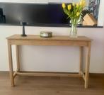 Zeer mooie eiken wandtafel /console/ bijzettafel 120x75x39cm, Ophalen, Zo goed als nieuw, 75 cm of meer, 60 cm of meer