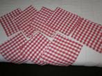 8 stoffen servietten, Verzenden, Zo goed als nieuw