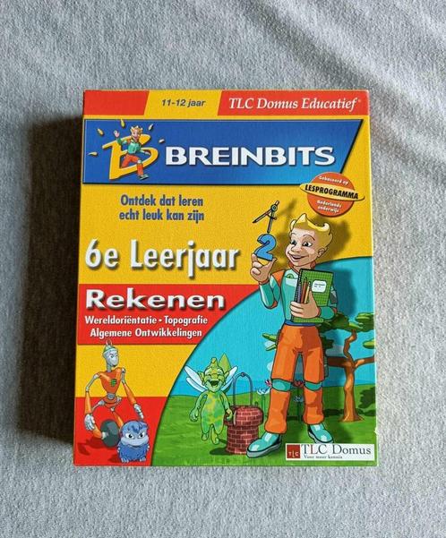 CD-ROM - Breinbits - Rekenen - 6de leerjaar - Games - €7, Games en Spelcomputers, Games | Pc, Gebruikt, Puzzel en Educatief, 1 speler