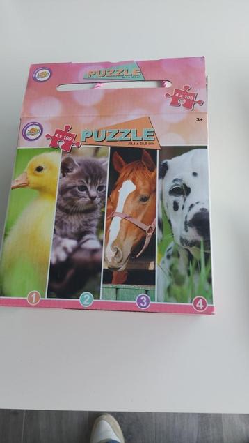 Puzzel - 4x100 stukjes - NIEUW beschikbaar voor biedingen