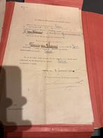 Historisch ontslagdocument Zeist Teunis van Rheenen 1903, Verzamelen, Militaria | Algemeen, Verzenden