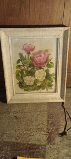 Peinture sur verre signée "Charleys", 31x37, n408, Enlèvement