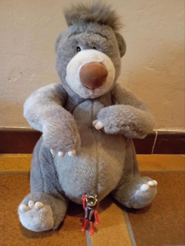 647) Disney jungle book grote Baloo 7, Kinderen en Baby's, Speelgoed | Knuffels en Pluche, Zo goed als nieuw, Beer, Ophalen of Verzenden