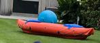 Opblaasbare kano met twee houten peddels, Watersport en Boten, Kano's, Ophalen, Gebruikt, Eén persoon, Met peddels