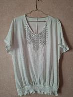 Witte Cassis Top met Strass en Glitter Maat XL, Kleding | Dames, Topjes, Cassis, Wit, Maat 46/48 (XL) of groter, Ophalen of Verzenden