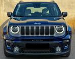 Jeep Renegade 1.3i LIMITED 150 pk Automaat Full option!!, Auto's, Jeep, 4 cilinders, Blauw, 1507 kg, Leder