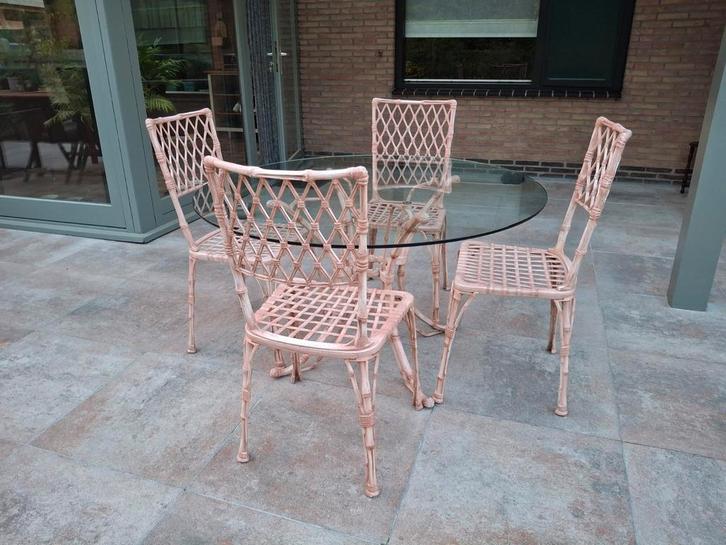 Elegante orangerieset Kettal, Tuin en Terras, Tuinsets en Loungesets, Zo goed als nieuw, 4 zitplaatsen, Ophalen