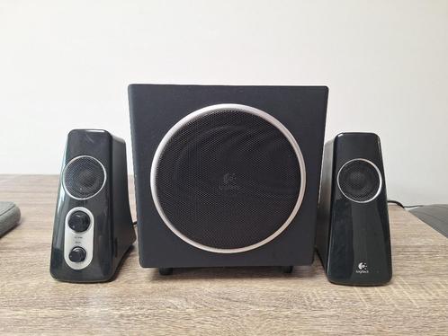 Speakerset met bass Logitech z523, TV, Hi-fi & Vidéo, Enceintes, Utilisé, Autres marques, Enlèvement ou Envoi