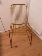 gouden stalen stoel, Huis en Inrichting, Stoelen, Ophalen, Overige kleuren, Acier doré, Nieuw