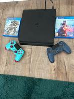 Ps4 slim met 2 controllers en spellen, Games en Spelcomputers, Ophalen, Met 2 controllers, Slim