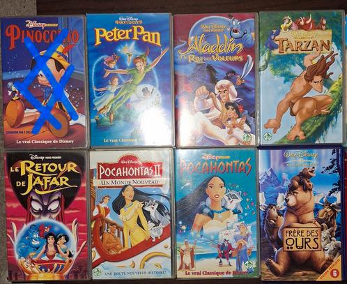 Lot de 10 K7 VHS Disney, Cd's en Dvd's, VHS | Kinderen en Jeugd, Zo goed als nieuw, Ophalen
