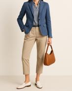 Massimo Dutti linnen blazer maat 38/40, Kleding | Dames, Jasjes, Kostuums en Pakken, Maat 38/40 (M), Massimo Dutti, Blauw, Ophalen of Verzenden