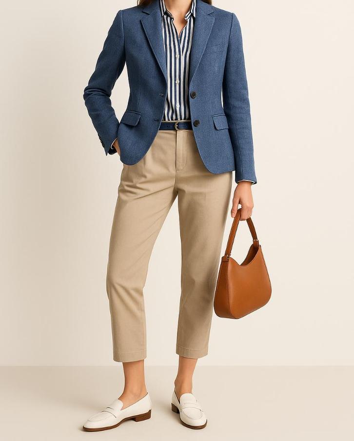 Massimo Dutti linnen blazer maat 38/40, Kleding | Dames, Jasjes, Kostuums en Pakken, Zo goed als nieuw, Jasje, Maat 38/40 (M)