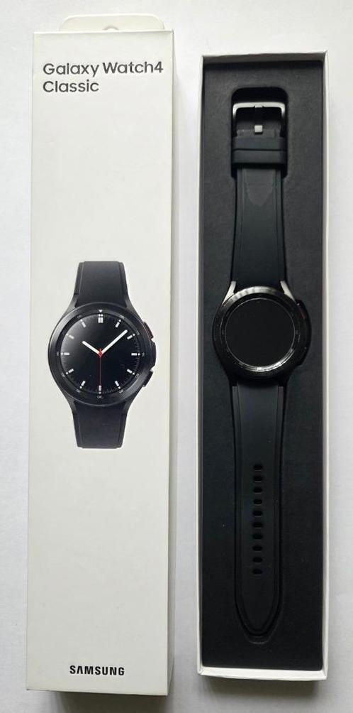 Samsung Galaxy Watch 4 Classic - 42 mm., Handtassen en Accessoires, Smartwatches, Gebruikt, Android, Zwart, Afstand, Calorieverbanding