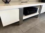 TV kast Witte lak 150x50x50, Huis en Inrichting, Kasten |Televisiemeubels, Ophalen, Gebruikt, 100 tot 150 cm, Minder dan 100 cm