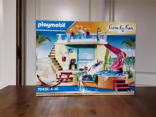 PLaymobil vakantievilla met zwembad - compleet in doos, Kinderen en Baby's, Speelgoed | Playmobil, Zo goed als nieuw, Complete set