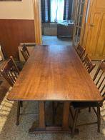 Table en chene avec 6 chaises bon etat, Ophalen, Zo goed als nieuw
