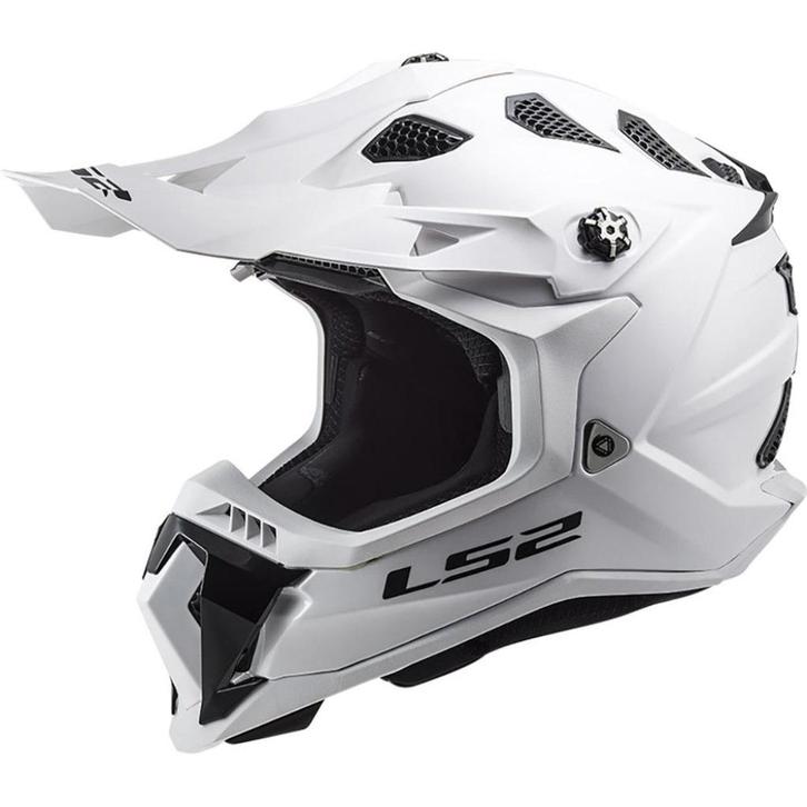 Casque LS2 - MX700 Subverter Evo II Solid, blanc transparent, Motos, Vêtements | Casques de moto, Hommes, Casque off road, XL