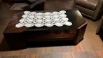 Vintage salontafel, Ophalen, 100 tot 150 cm, Glas, 50 tot 100 cm