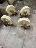 4 roulettes250 mm, Ophalen, Zo goed als nieuw