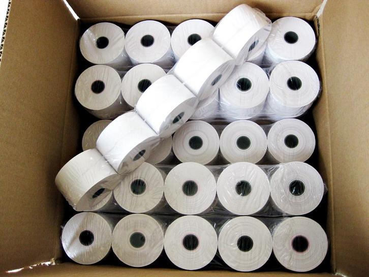 Thermorollen kassatiketten rlx 40/70/17mm 70g 44m 50pcs, Zakelijke goederen, Kantoor en Winkelinrichting | Kassa's en Betaalsystemen