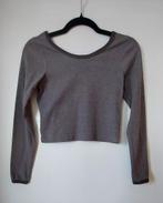 Comme neuf - Top longues manches gris chiné, Gris, Taille 36 (S), Comme neuf, Manches longues